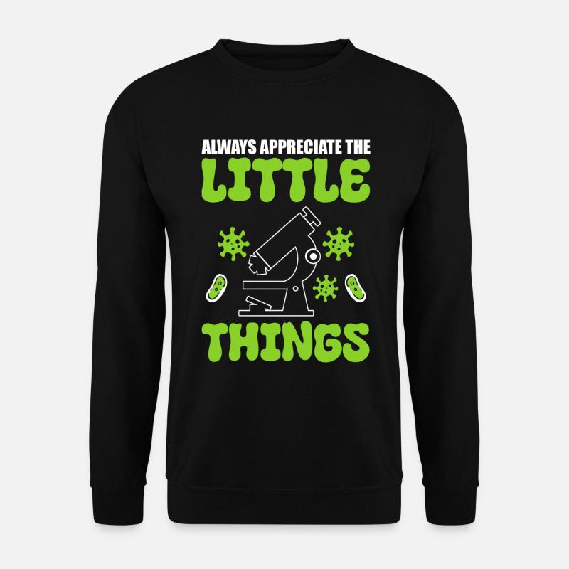 Mikroskope Mikrobiologie Labortechniker - Unisex Pullover - Schwarz