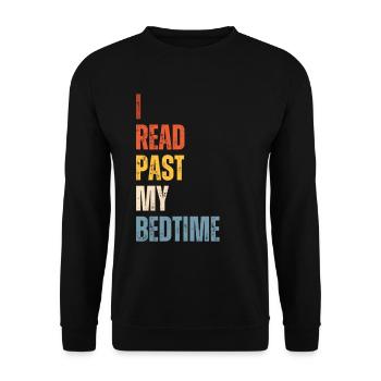 Library Book Lover Reading Bookworm - Unisex Sweatshirt - black - Front - Alina (178cm) & Michal (187cm)