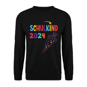 Start of school enrollment school child 2024 - Unisex Sweatshirt - black - Front - Alina (178cm) & Michal (187cm)