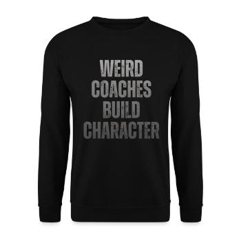 Weird Coaches Make Up Character Coach - Unisex Sweatshirt - black - Front - Alina (178cm) & Michal (187cm)