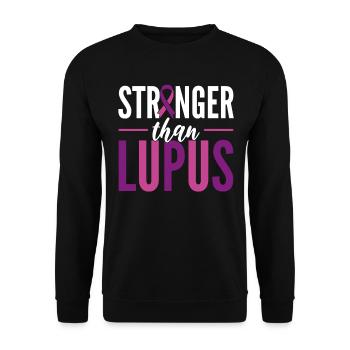 Lupus-Bewusstsein Rheumatologe - Unisex Pullover - Schwarz - Vorne - Alina (178cm) & Michal (187cm)