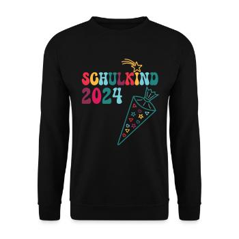 Start of school enrollment school child 2024 - Unisex Sweatshirt - black - Front - Alina (178cm) & Michal (187cm)