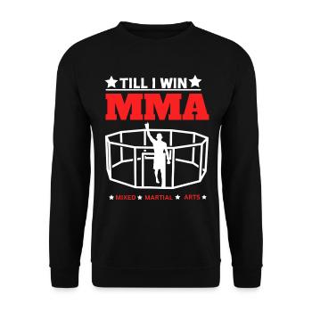 MMA Till I WIN - Unisex Pullover - Schwarz - Vorne - Alina (178cm) & Michal (187cm)