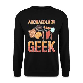 Antike Archäologie Geschichtsprofessor - Unisex Pullover - Schwarz - Vorne - Alina (178cm) & Michal (187cm)