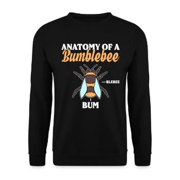 Anatomy Of Bumblebee Imker - Unisex Pullover - Schwarz - Vorne - Alina (178cm) & Michal (187cm)