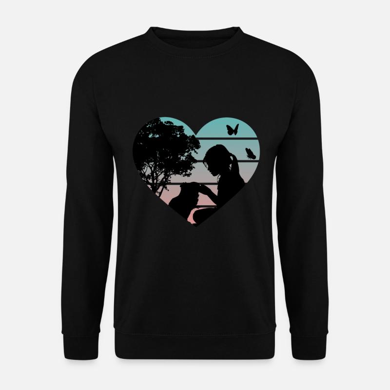 Süßes Meerschweinchen Hamster Mädchen - Unisex Pullover - Schwarz
