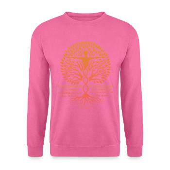 Alan Watts Lebensbaum DNA Spirituelle Zen-Kunst - Unisex Pullover - Pink - Vorne
