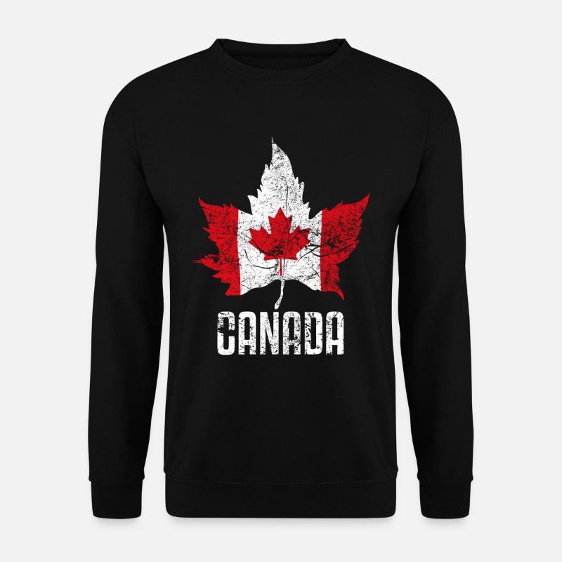 Canada Canadian Flag Patriotic Souvenir Love - Unisex Pullover - Schwarz