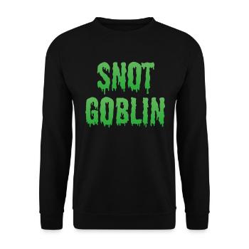 Snot Goblin - Unisex Sweatshirt - black - Front - Alina (178cm) & Michal (187cm)