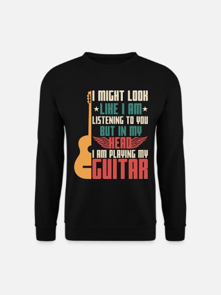 Gitarre lustig - Unisex Pullover - Schwarz