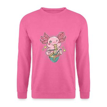 Lustiges Axolotl Ramen - Unisex Pullover - Pink - Vorne