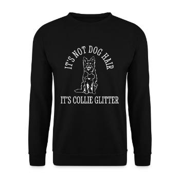 Unique Border Collie Enthusiast Expression - Unisex Sweatshirt - black - Front - Alina (178cm) & Michal (187cm)