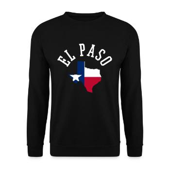 El Paso Patriot USA Drapeau Homeland Pride Design - Sweat-shirt Unisexe - noir - Devant - Alina (178cm) & Michal (187cm)