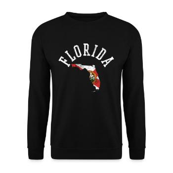 Découvrez votre Florida Usa Flag Patriot Design - Sweat-shirt Unisexe - noir - Devant - Alina (178cm) & Michal (187cm)