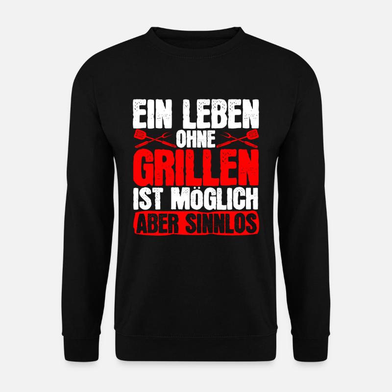 Unleash your inner grill master with - Unisex Sweatshirt - black