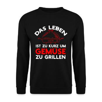 Grill Master Bbq Adventure Await Your Mastery - Unisex Sweatshirt - black - Front - Alina (178cm) & Michal (187cm)