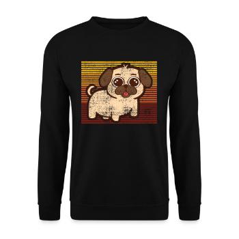 Embrassez votre amour pour les seins avec ceci - Sweat-shirt Unisexe - noir - Devant - Alina (178cm) & Michal (187cm)