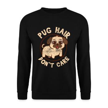 Dites bonjour à votre amour des seins avec ce - Sweat-shirt Unisexe - noir - Devant - Alina (178cm) & Michal (187cm)