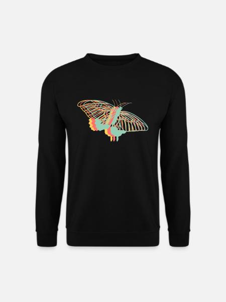 Discover the cute geometric - Unisex Sweatshirt - black
