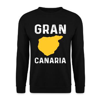 Holidays in Gran Canaria – Palm Paradise - Unisex Sweatshirt - black - Front - Alina (178cm) & Michal (187cm)