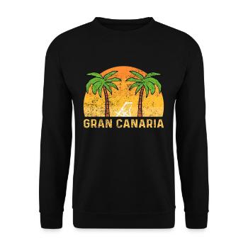 Embrace the sun Gran Canaria Canary Islands - Unisex Sweatshirt - black - Front - Alina (178cm) & Michal (187cm)