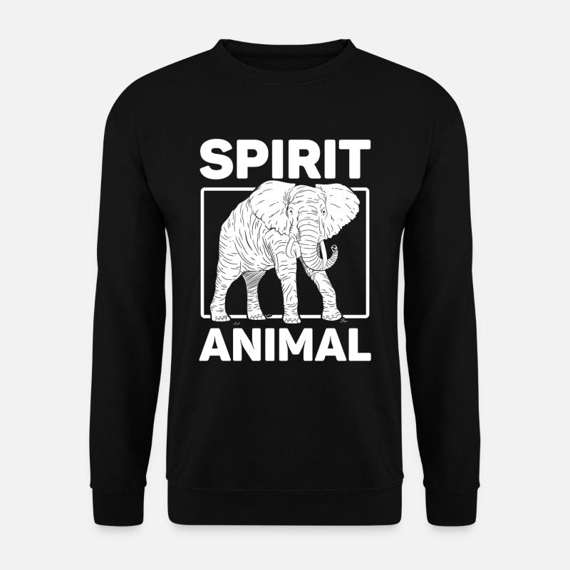 Conception d’animaux d’ d’éléphant rétro - Sweat-shirt Unisexe - noir