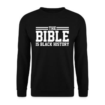 Team Jesus Bible Inspired Faith Design - Unisex Sweatshirt - black - Front - Alina (178cm) & Michal (187cm)