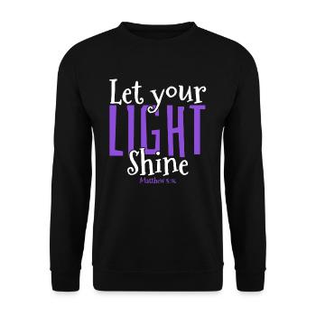 Conception de versets bibliques de l’ fidèle de l’équipe de Jésus - Sweat-shirt Unisexe - noir - Devant - Alina (178cm) & Michal (187cm)