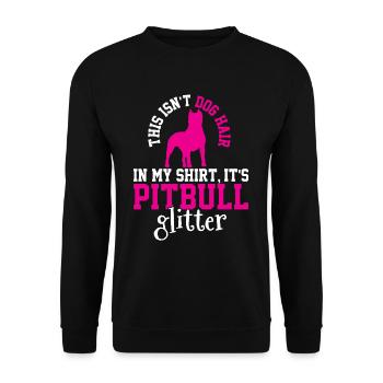 That's not dog hair, it's glitter - Unisex Sweatshirt - black - Front - Alina (178cm) & Michal (187cm)