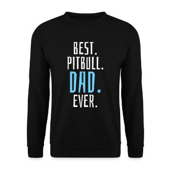 Meilleur design unique de papa pitbull de tous les temps - Sweat-shirt Unisexe - noir - Devant - Alina (178cm) & Michal (187cm)