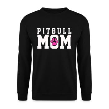 Conception de mère pitbull pour sauvage et aimant - Sweat-shirt Unisexe - noir - Devant - Alina (178cm) & Michal (187cm)