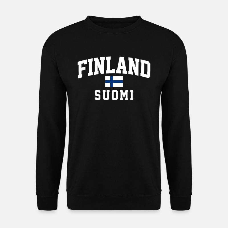 Unique Scandinavian art with - Unisex Sweatshirt - black