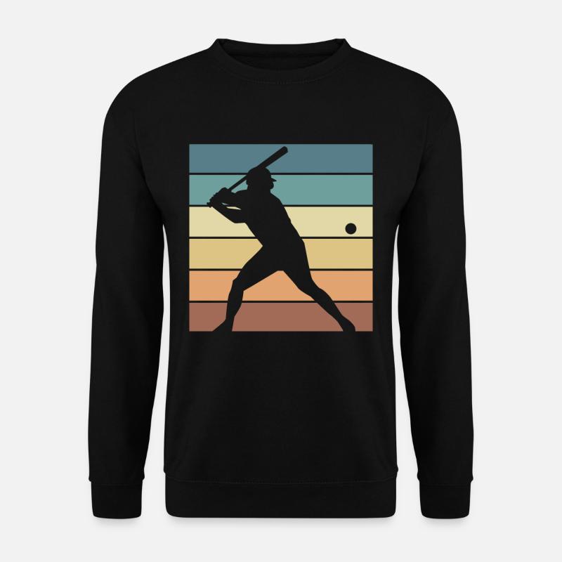 Baseball Retro Evolution Cooler, funnier - Unisex Sweatshirt - black