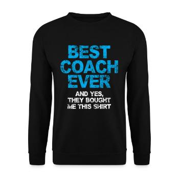 Funny baseball coach sayings for cool fans - Unisex Sweatshirt - black - Front - Alina (178cm) & Michal (187cm)