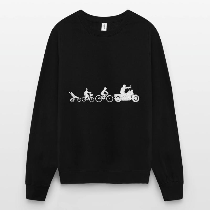 Evolution Motorrad Biker Geschenkidee Unisex Pullover