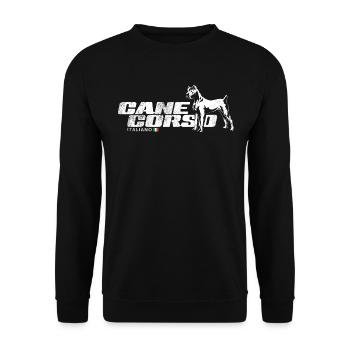 Cane Corso - Sweat-shirt Unisexe - noir - Devant - Alina (178cm) & Michal (187cm)