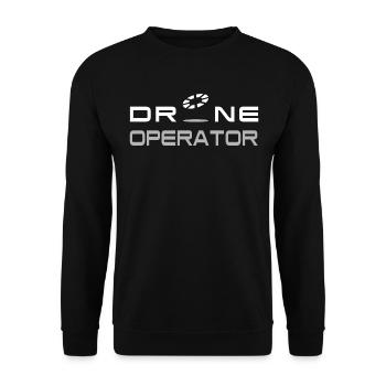 Opérateur de drone - Sweat-shirt Unisexe - noir - Devant - Alina (178cm) & Michal (187cm)
