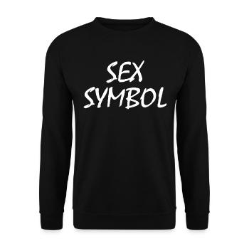 Sex symbol - Unisex Pullover - Schwarz - Vorne - Alina (178cm) & Michal (187cm)