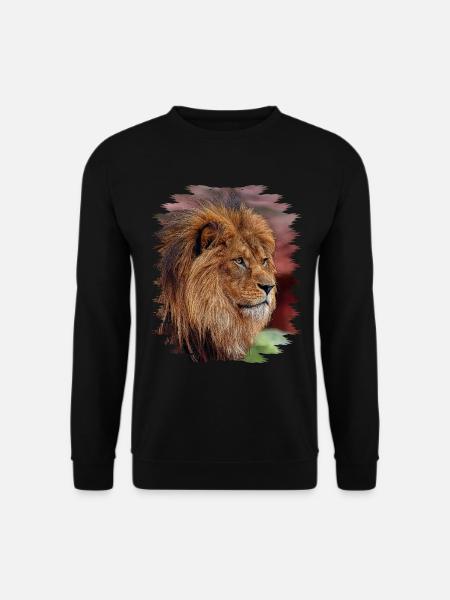 Löwe - Unisex Pullover - Schwarz