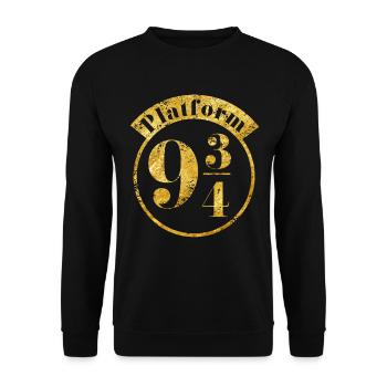 Harry Potter Voie 9 3/4 - Sweat-shirt Unisexe - noir - Devant - Alina (178cm) & Michal (187cm)