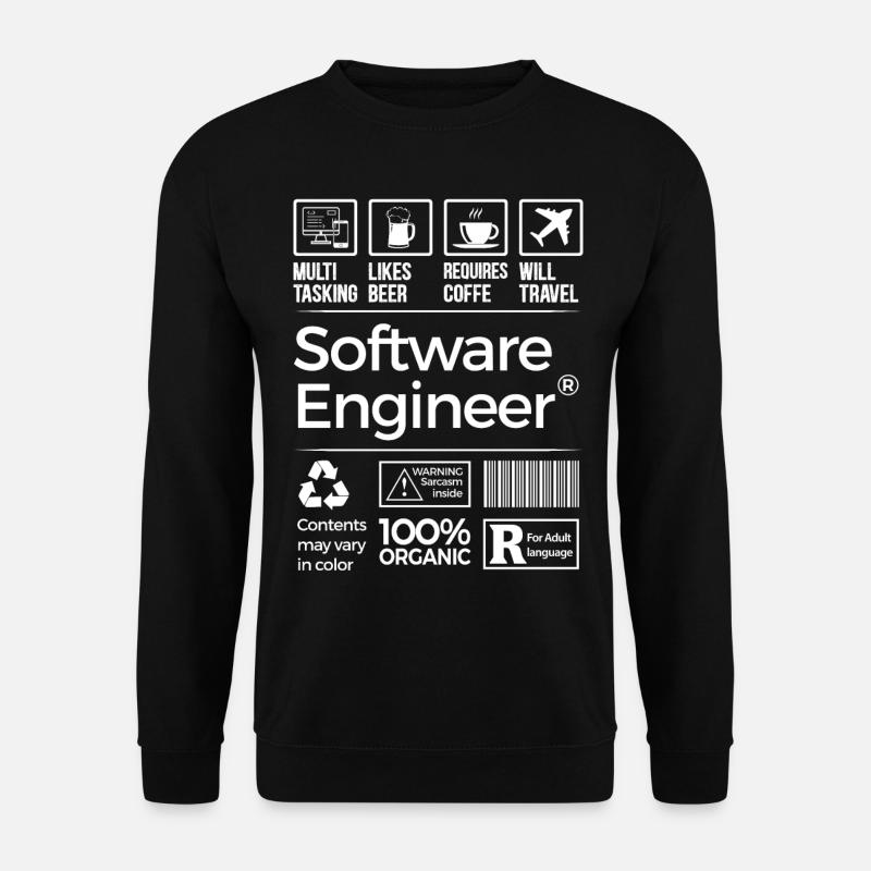 Geek: Software Engineer - Unisex Pullover - Schwarz