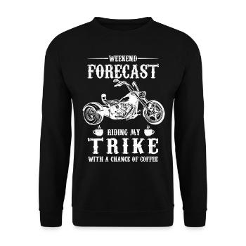 Cadeaux pour Triker | Trike Trike riders Trikes - Sweat-shirt Unisexe - noir - Devant - Alina (178cm) & Michal (187cm)