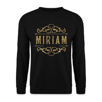 Miriam gold - Unisex Sweatshirt - black - Front - Alina (178cm) & Michal (187cm)