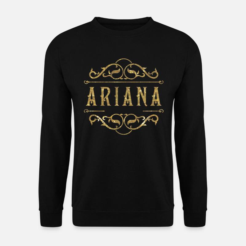 Ariana or - Sweat-shirt Unisexe - noir