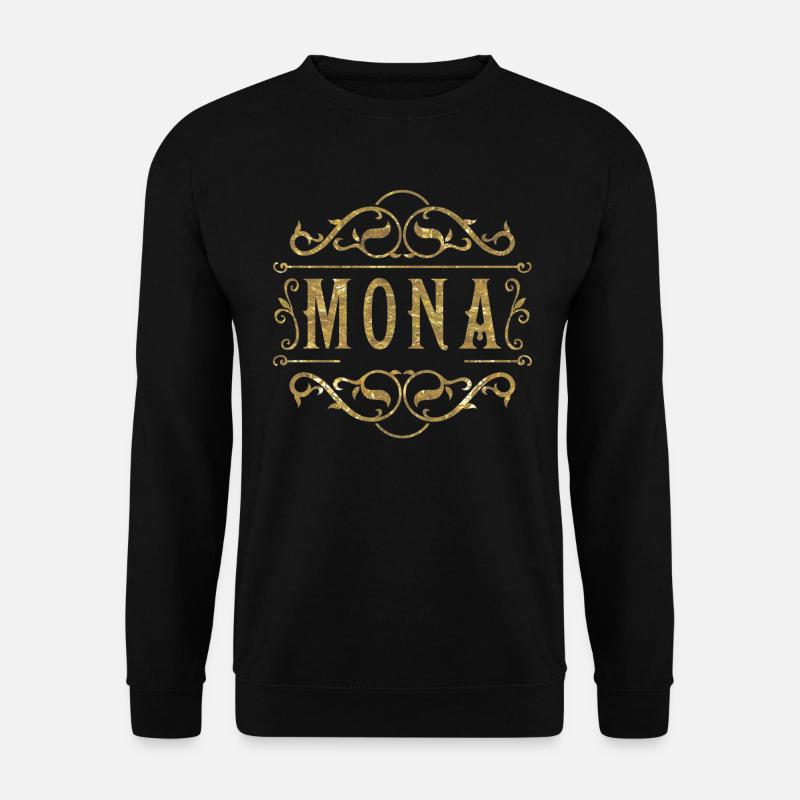 Mona gold - Unisex Sweatshirt - black