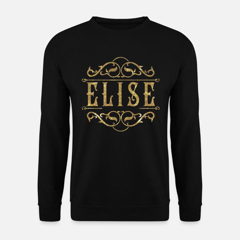 Elise gold - Unisex Sweatshirt - black
