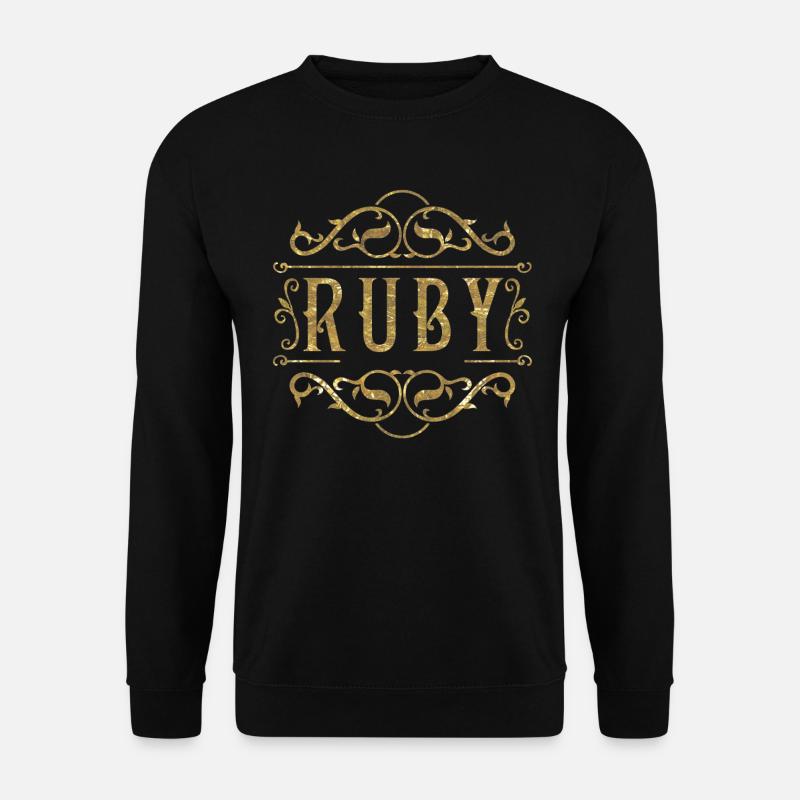 Ruby gold - Unisex Sweatshirt - black