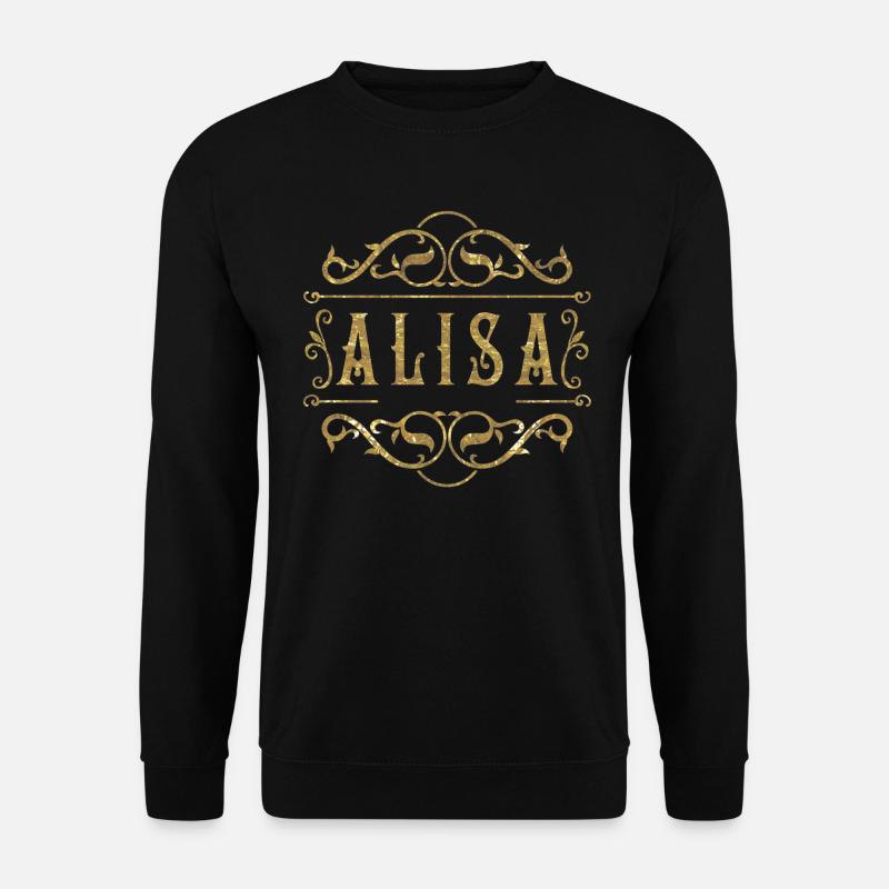 Alisa gold - Unisex Pullover - Schwarz