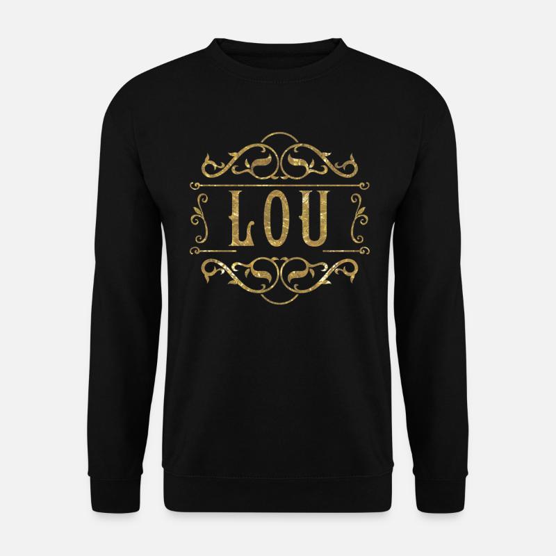 Lou gold - Unisex Pullover - Schwarz