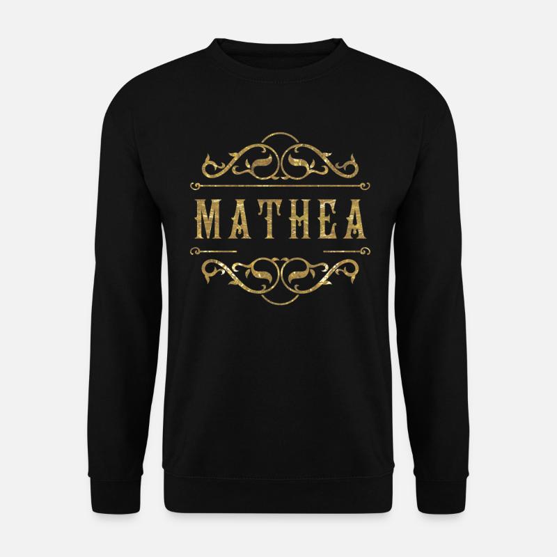 Mathea gold - Unisex Pullover - Schwarz